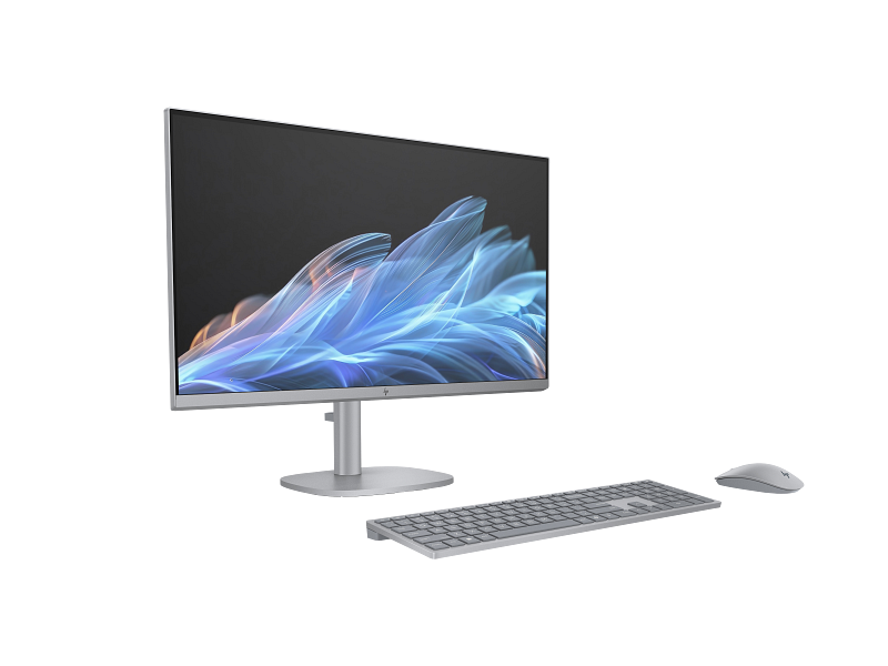 COMPUTADOR DESKTOP HP AIO 27" FHD U7-155H TOUCH 300NITS OMNI X 32G 1TB SSD W11H PRATA - Imagem 3