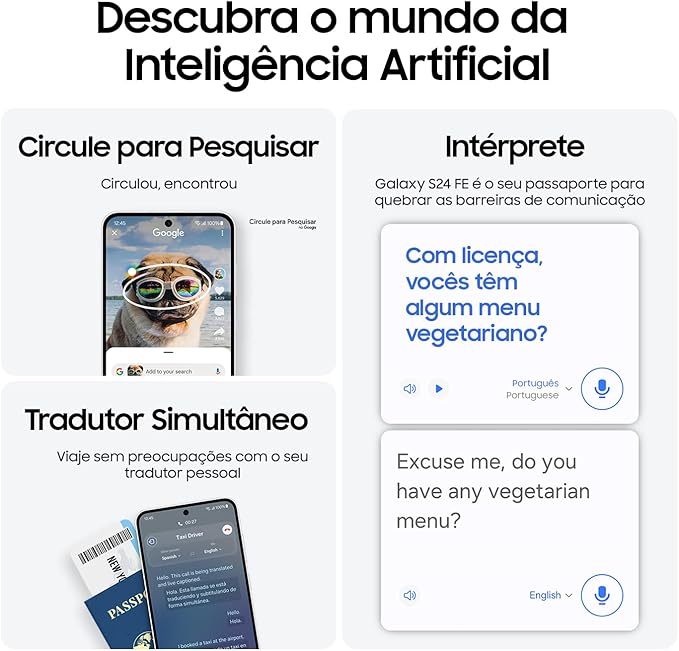 SAMSUNG GALAXY S24FE S721BDS 8/256GB GRAPHITE - Imagem 4